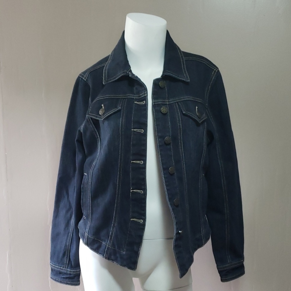 Live a little Denim Jacket Sz Small